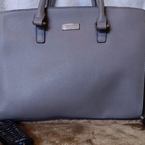New York & Company Stylish Gray Satchel